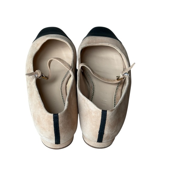 Boden Penelope Mary Jane Flats Shoes Size 39 US 8 Black Tan - Picture 7 of 10